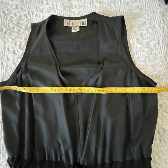 JS Collection Jumpsuit Sleeveless Wide Leg Black Size 10 - Picture 5 of 7